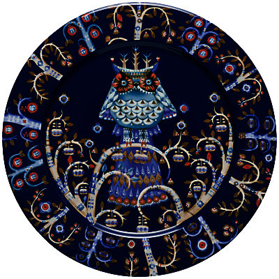 Iittala Blue Taika Dinner Plate, Dia.27cm Iittala Blue Taika Dinner Plate, Dia.27cm